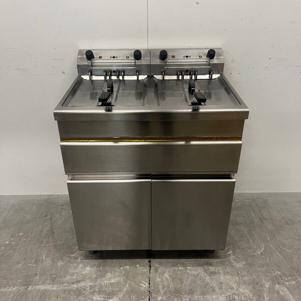 RVS Stilfer Dubbele Friteuse 2 x 15 liter 2 x 400V Horeca