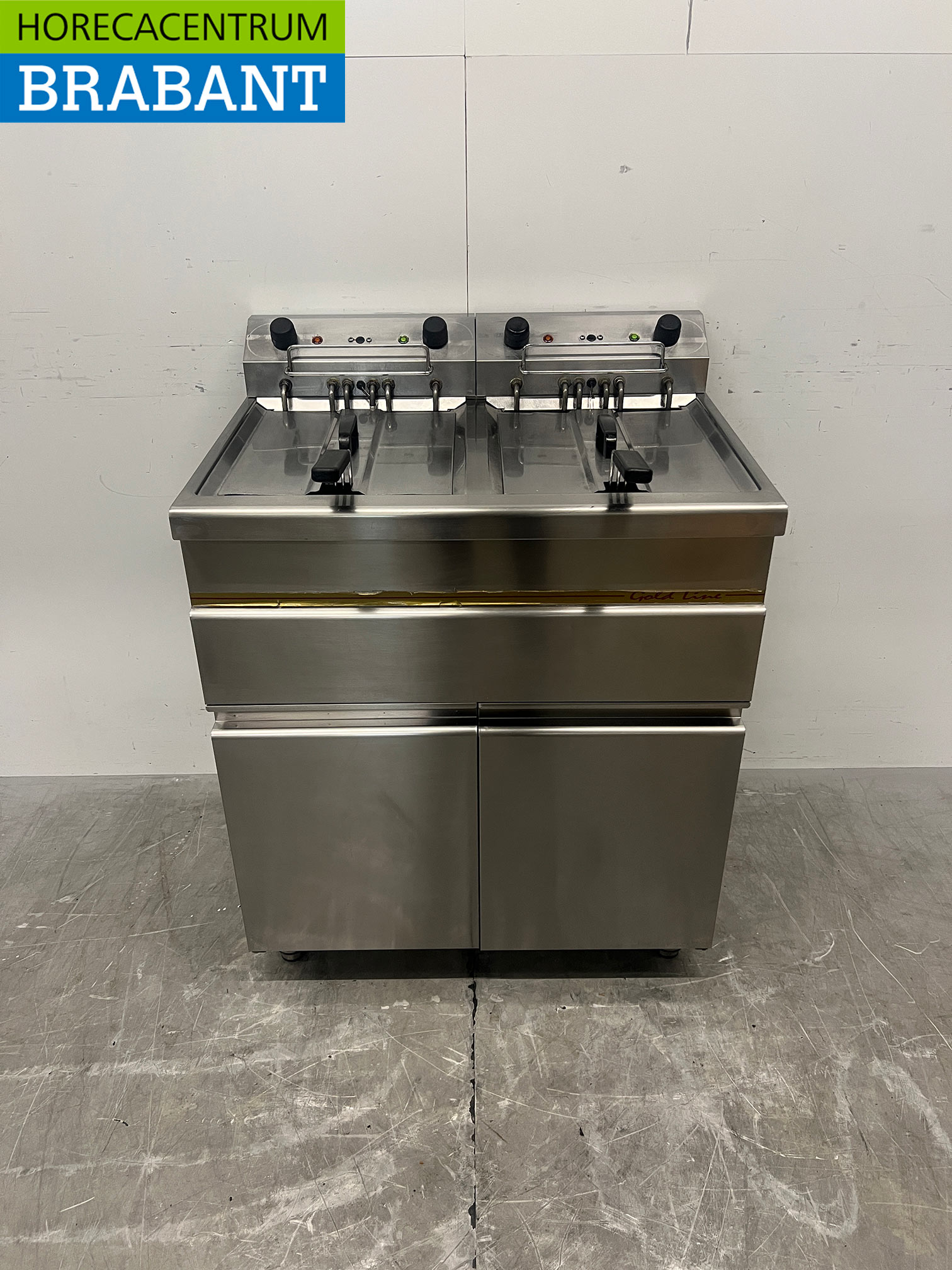 RVS Stilfer Dubbele Friteuse 2 x 15 liter 2 x 400V Horeca
