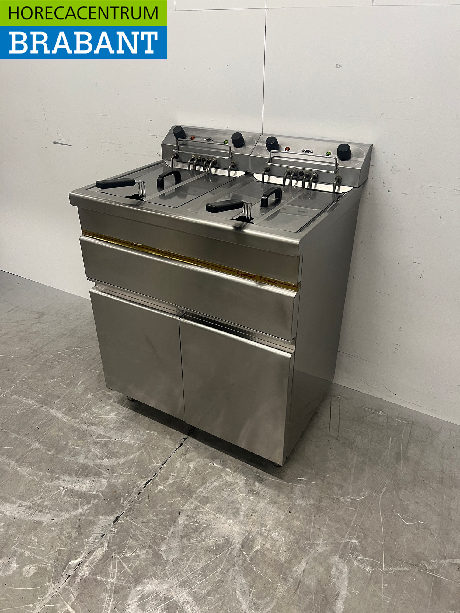 RVS Stilfer Dubbele Friteuse 2 x 15 liter 2 x 400V Horeca - Afbeelding 2
