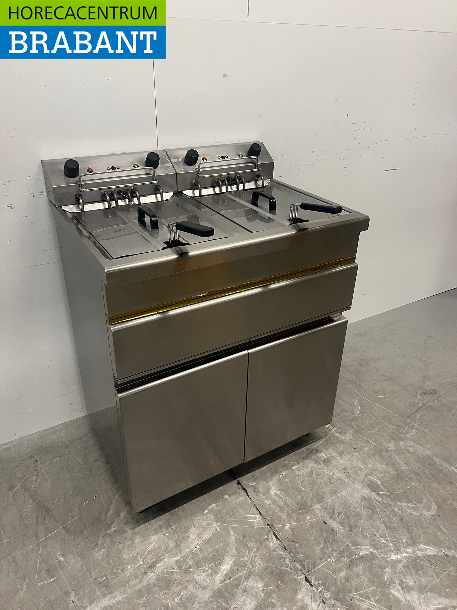 RVS Stilfer Dubbele Friteuse 2 x 15 liter 2 x 400V Horeca - Afbeelding 3