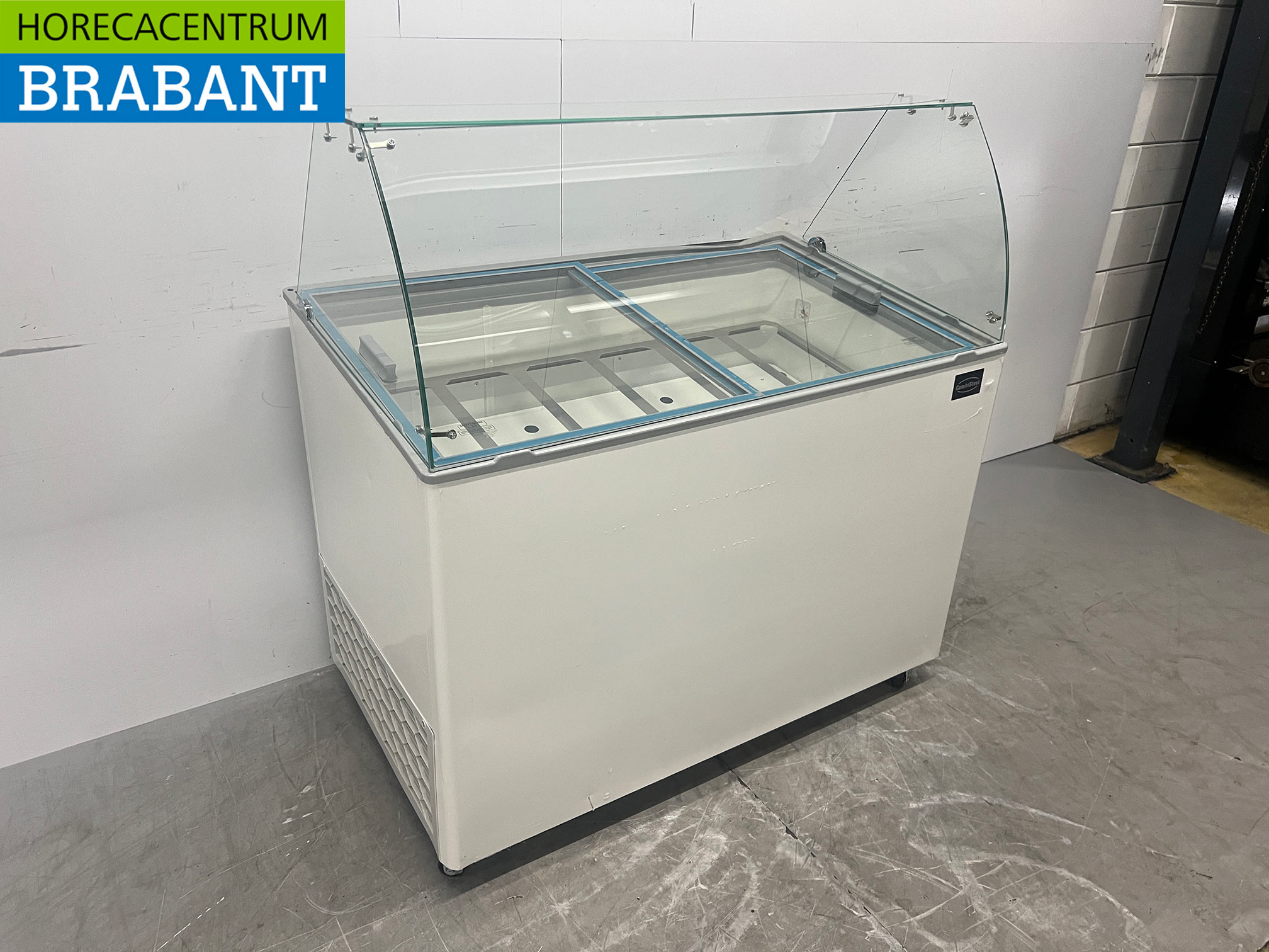 Verrijdbare Combisteel Java Schepijsvitrine 8 bakken 230V Horeca - Afbeelding 3