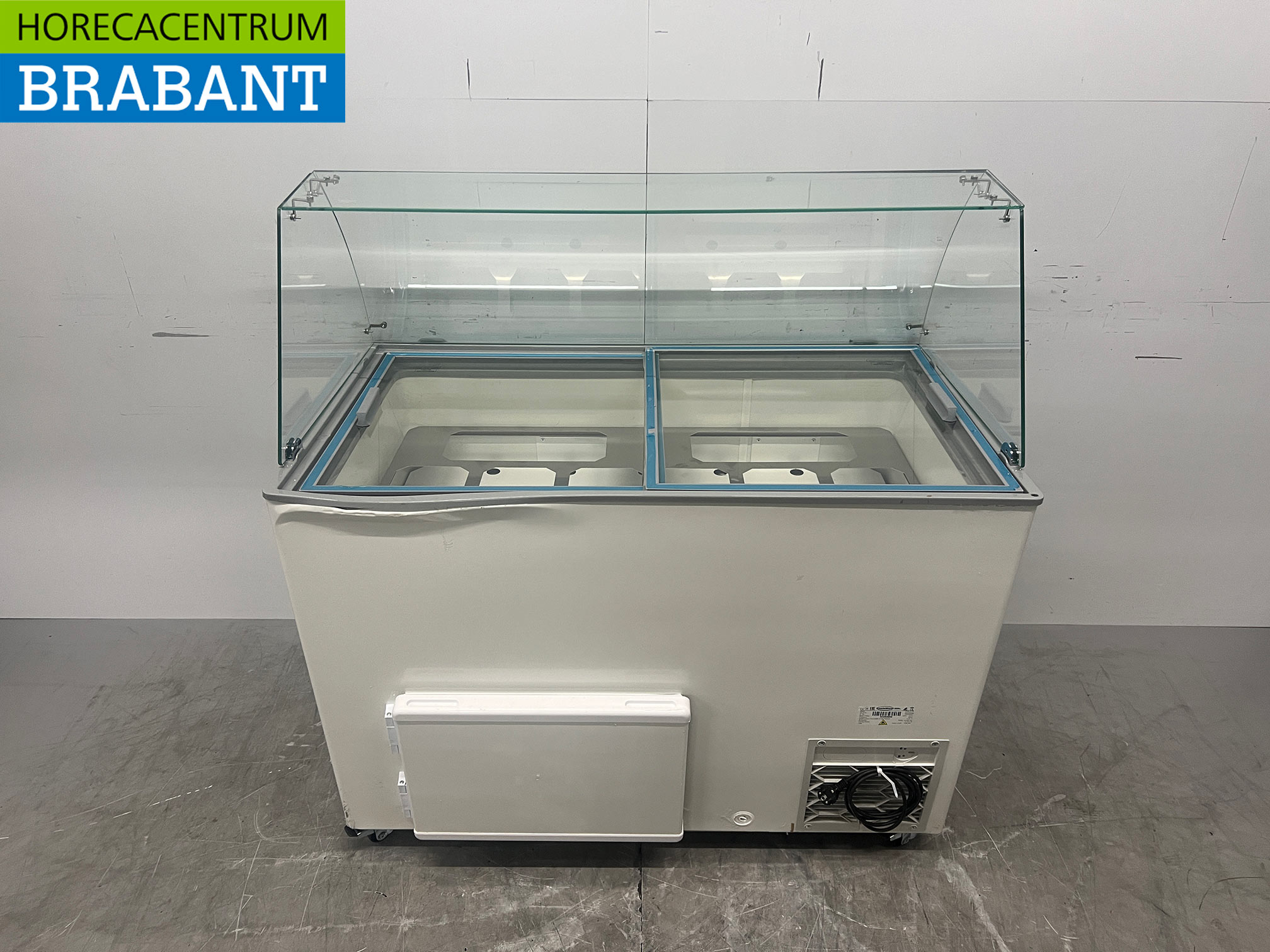 Verrijdbare Combisteel Java Schepijsvitrine 8 bakken 230V Horeca - Afbeelding 4