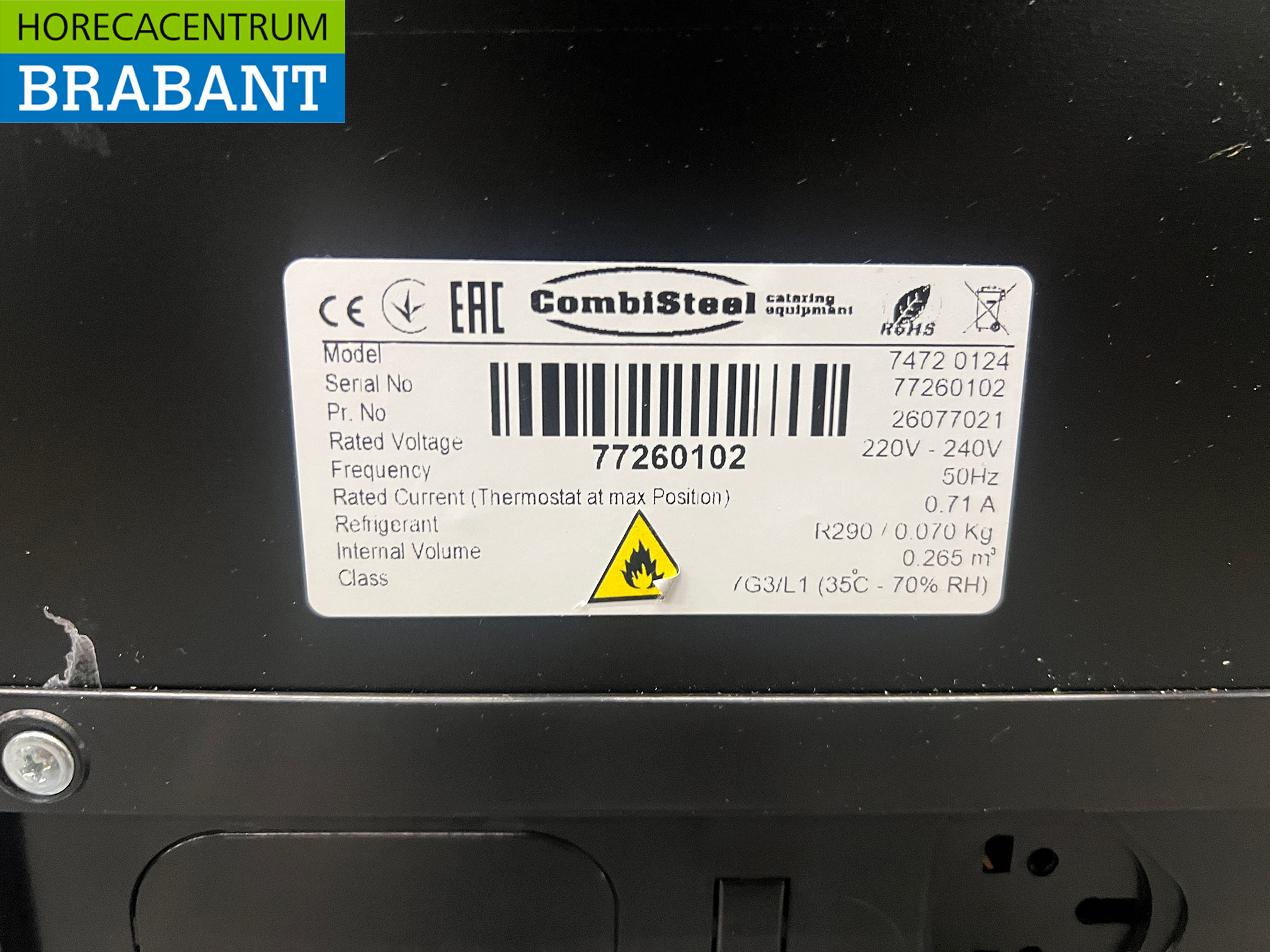 Verrijdbare Combisteel Corsica Schepijsvitrine 6 bakken 230V Horeca - Afbeelding 6