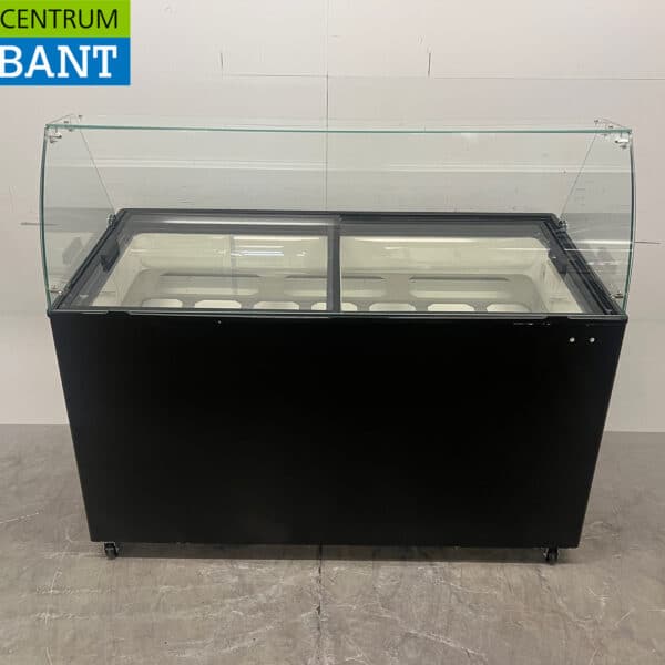 Verrijdbare Combisteel Tenerife Schepijsvitrine 10 bakken 230V Horeca