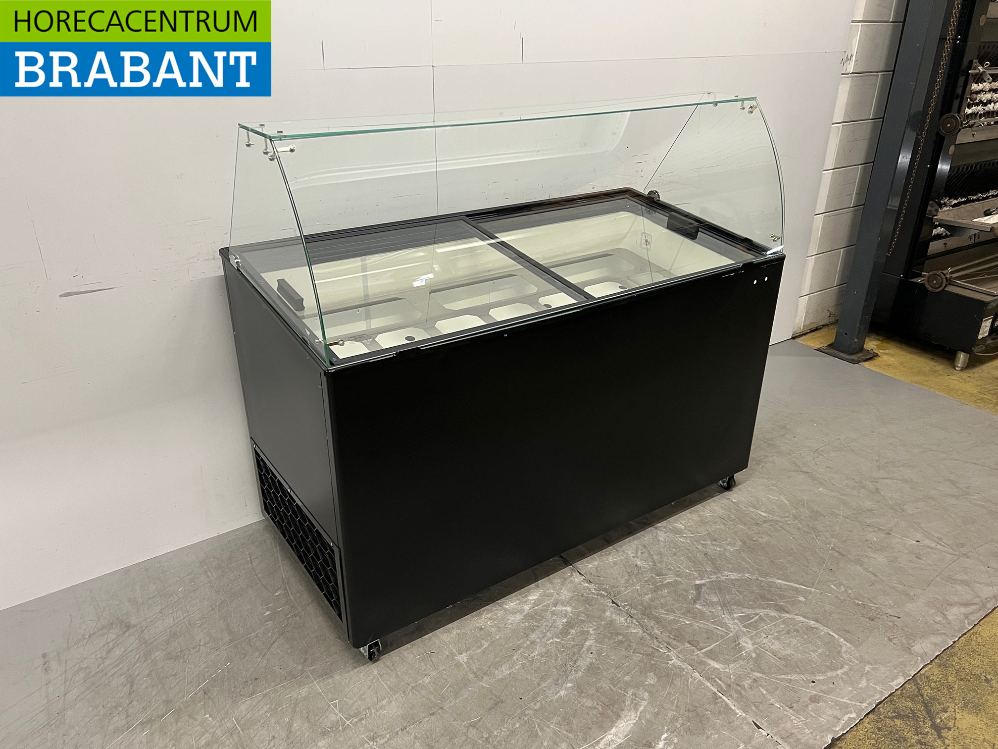 Verrijdbare Combisteel Tenerife Schepijsvitrine 10 bakken 230V Horeca - Afbeelding 3