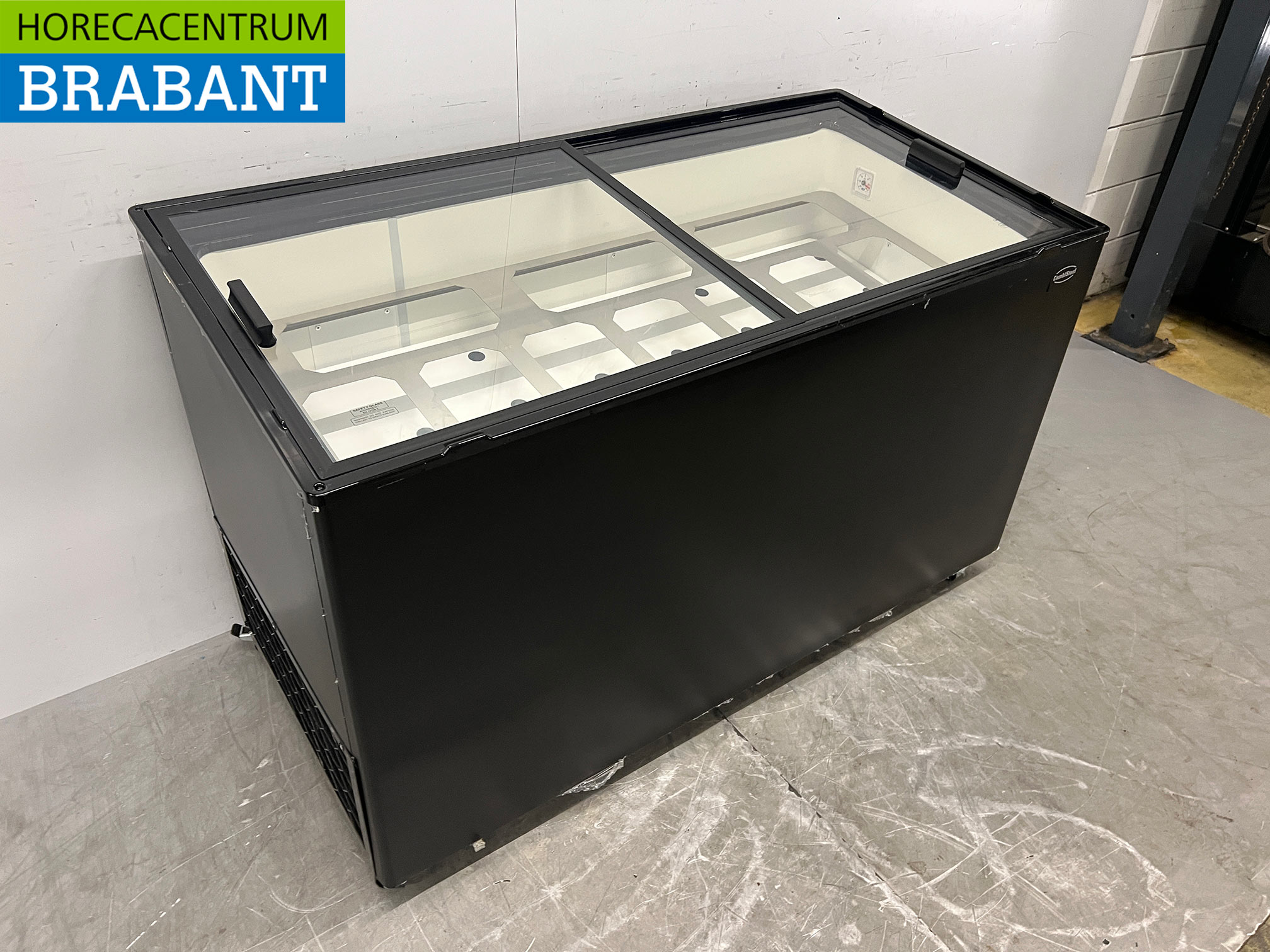 Verrijdbare Combisteel Tenerife Schepijsvitrine 10 bakken 230V Horeca - Afbeelding 3