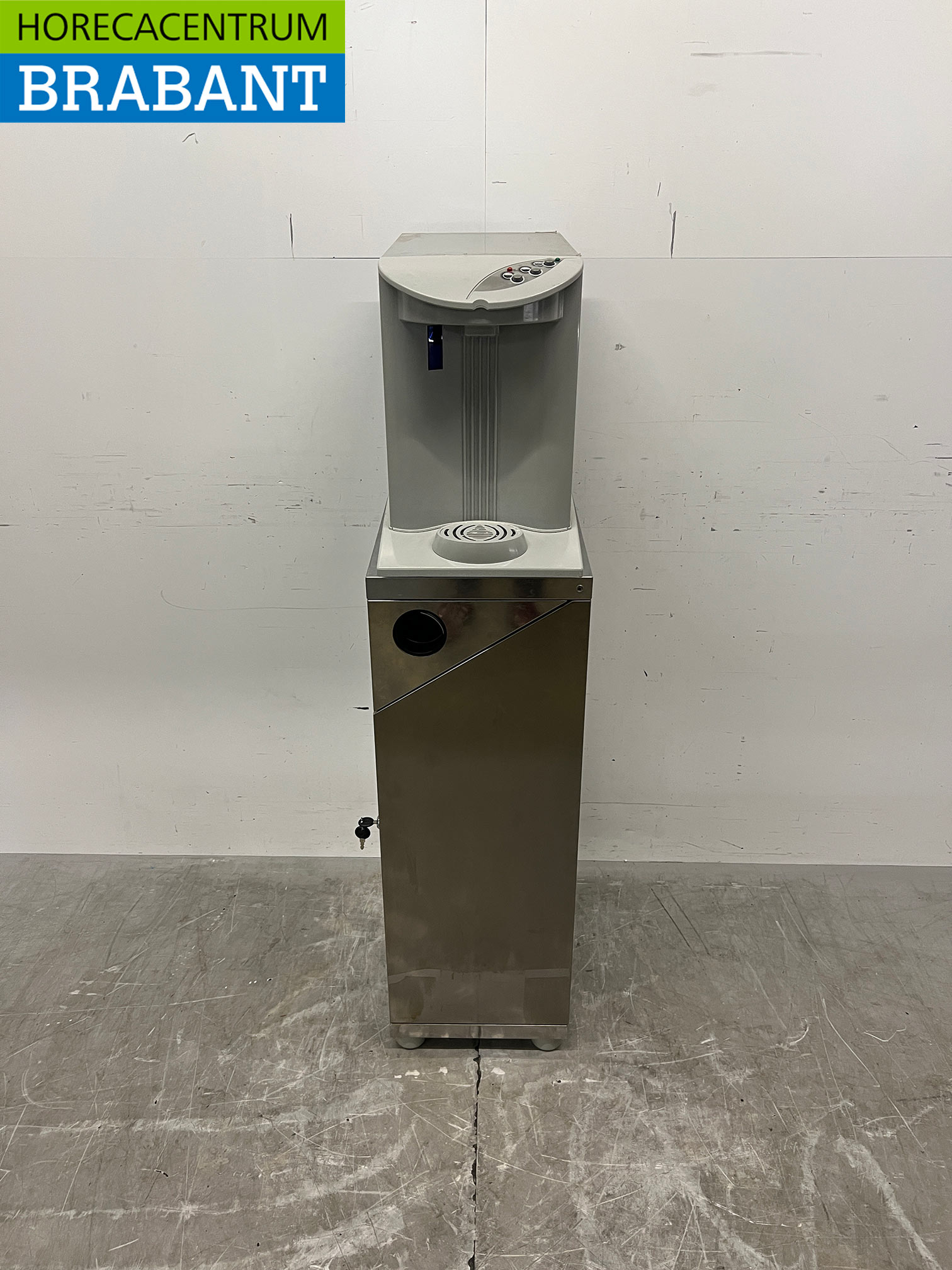 RVS Cosmetal Waterkoeler met onderstel en bekerdispenser 230V Horeca