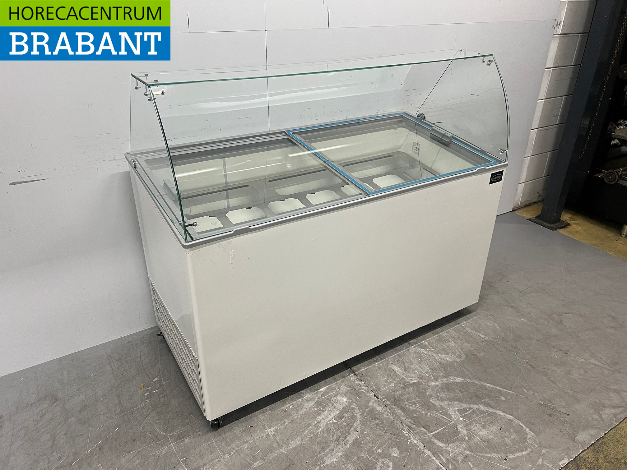 Verrijdbare Combisteel Tenerife Schepijsvitrine 10 bakken 230V Horeca - Afbeelding 3