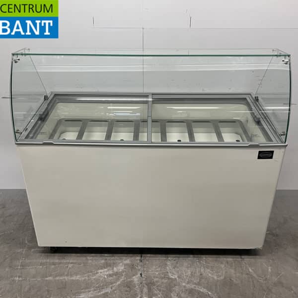 Verrijdbare Combisteel Tenerife Schepijsvitrine 10 bakken 230V Horeca