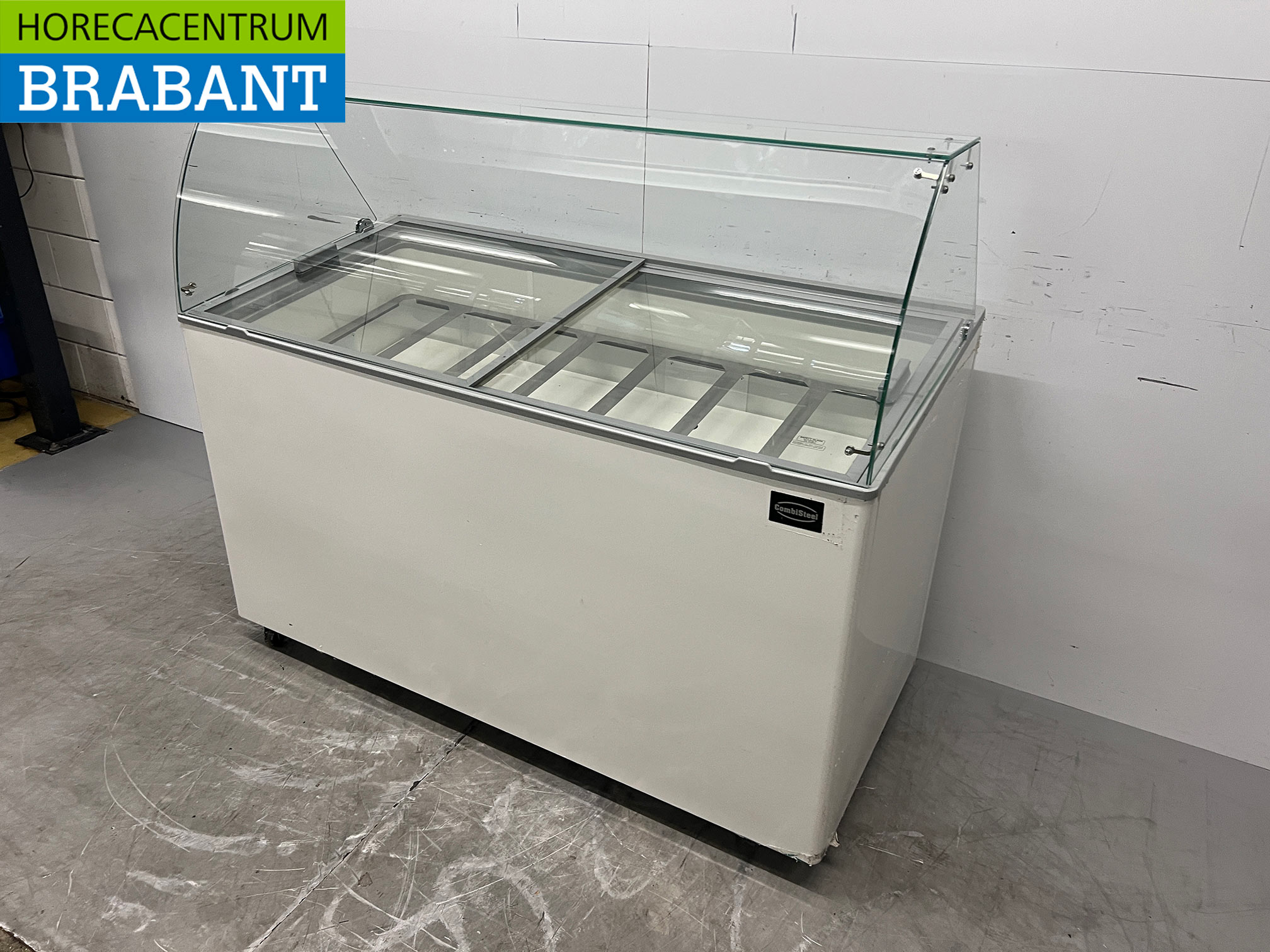 Verrijdbare Combisteel Tenerife Schepijsvitrine 10 bakken 230V Horeca - Afbeelding 2