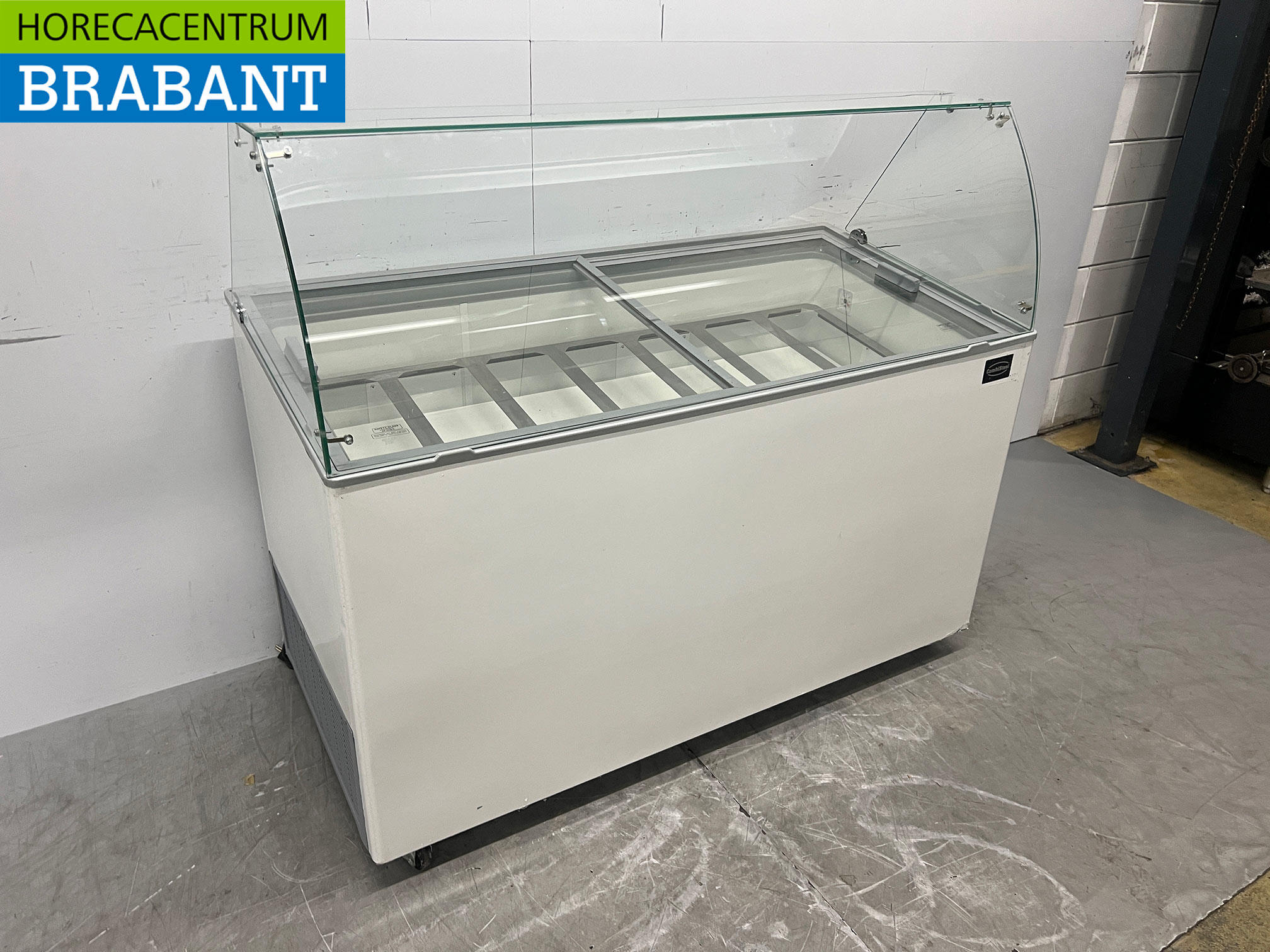 Verrijdbare Combisteel Tenerife Schepijsvitrine 10 bakken 230V Horeca - Afbeelding 3
