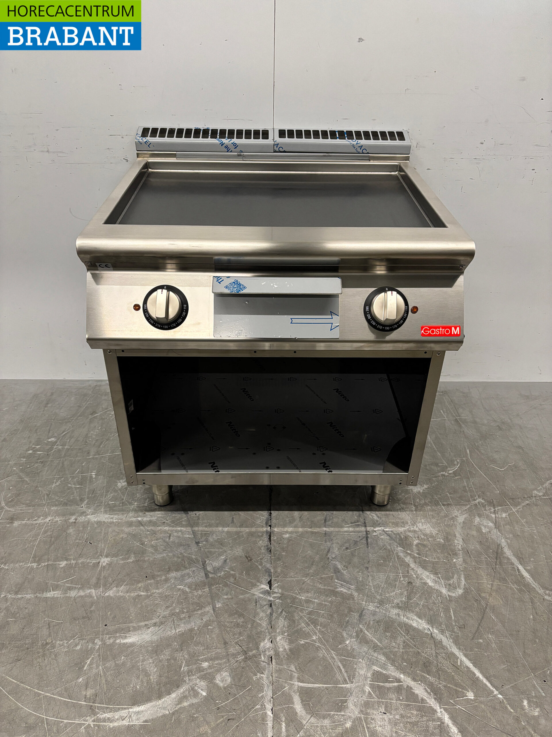 RVS Gastro M Gladde Bakplaat 80 cm 400V Horeca