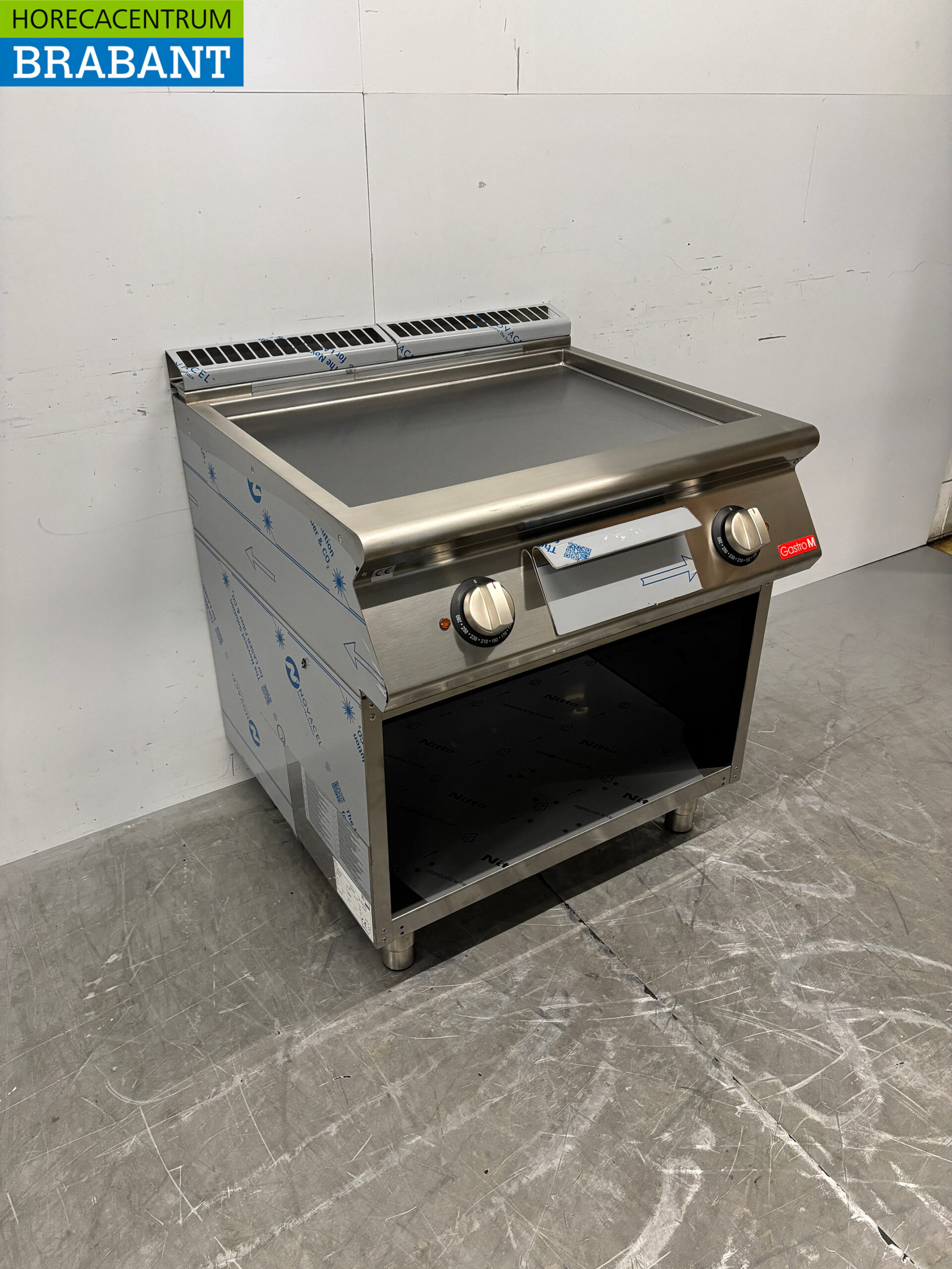 RVS Gastro M Gladde Bakplaat 80 cm 400V Horeca - Afbeelding 3