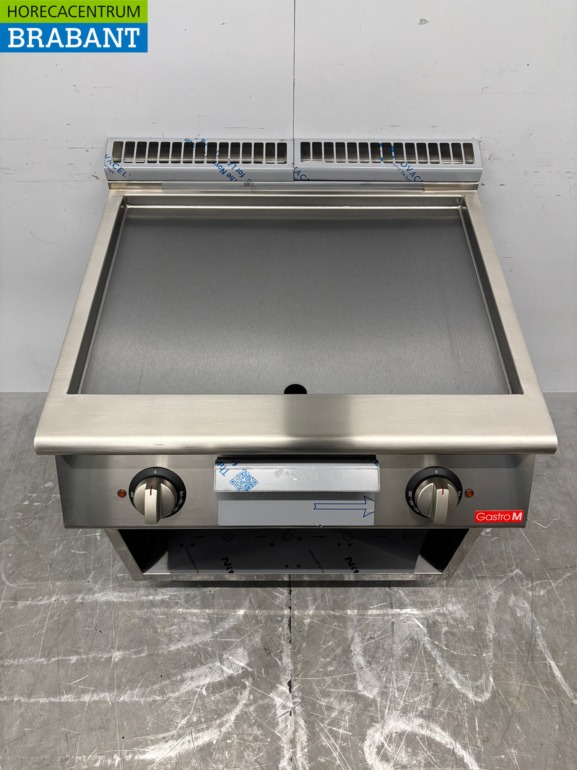 RVS Gastro M Gladde Bakplaat 80 cm 400V Horeca - Afbeelding 4