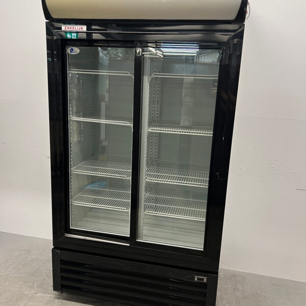 Dubbeldeurs Glasdeurkoeling 2 Schuifdeuren 1000 liter 230V Horeca