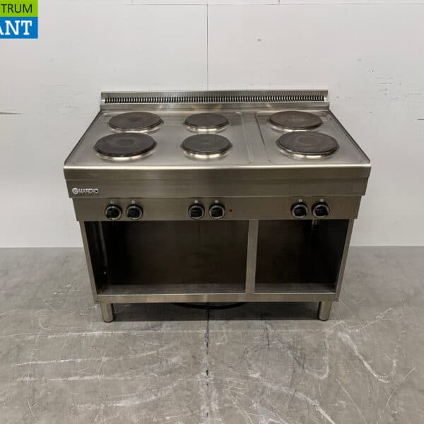 RVS Mareno 6 Pits Elektrisch Fornuis 110 cm 400V Horeca