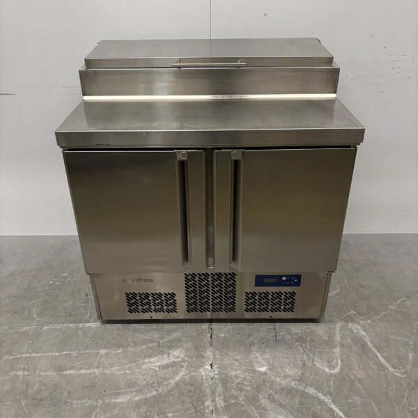 RVS Infrico Saladette Koelwerkbank 2 Deuren 98 cm 230V Horeca