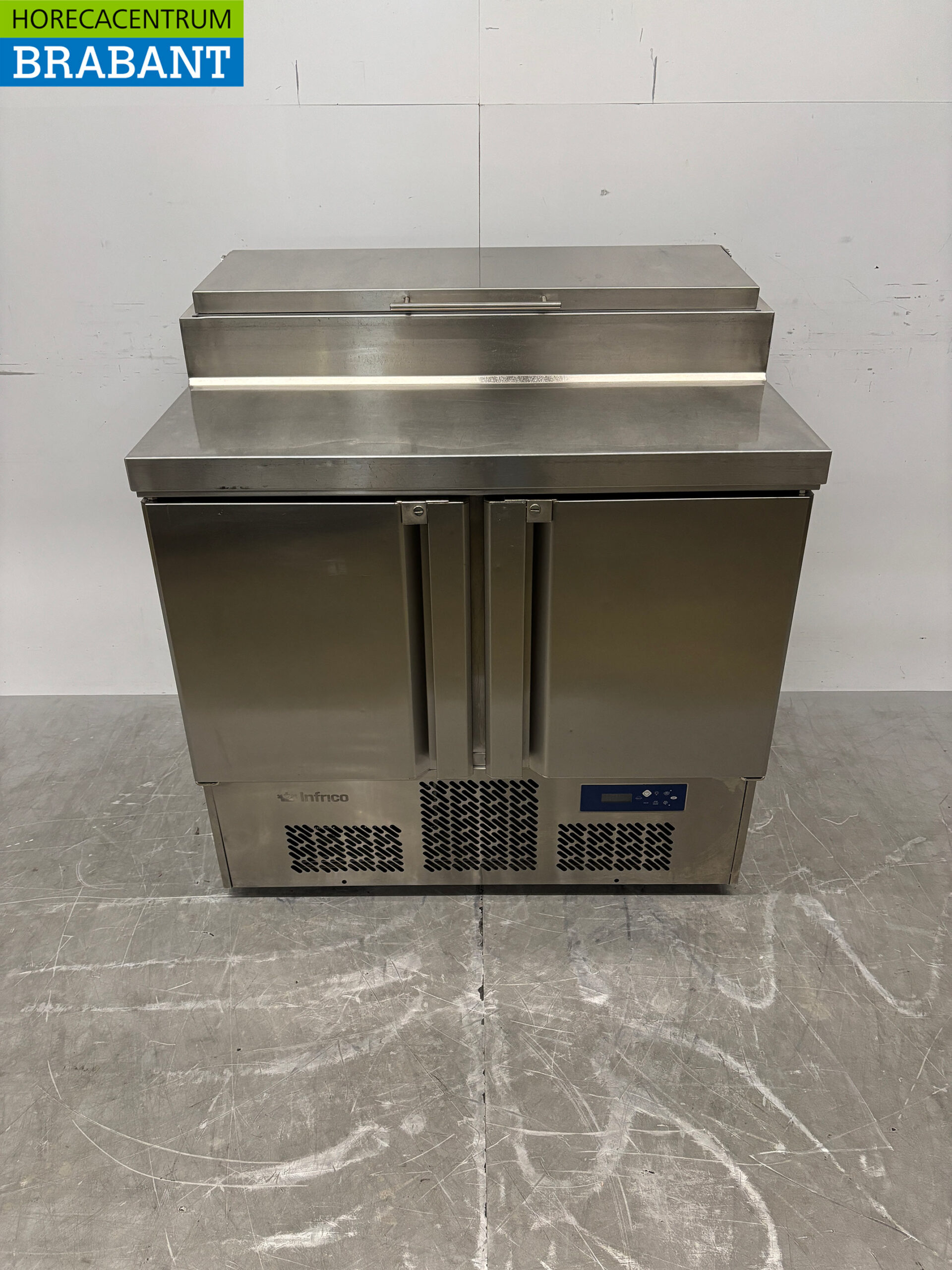 RVS Infrico Saladette Koelwerkbank 2 Deuren 98 cm 230V Horeca