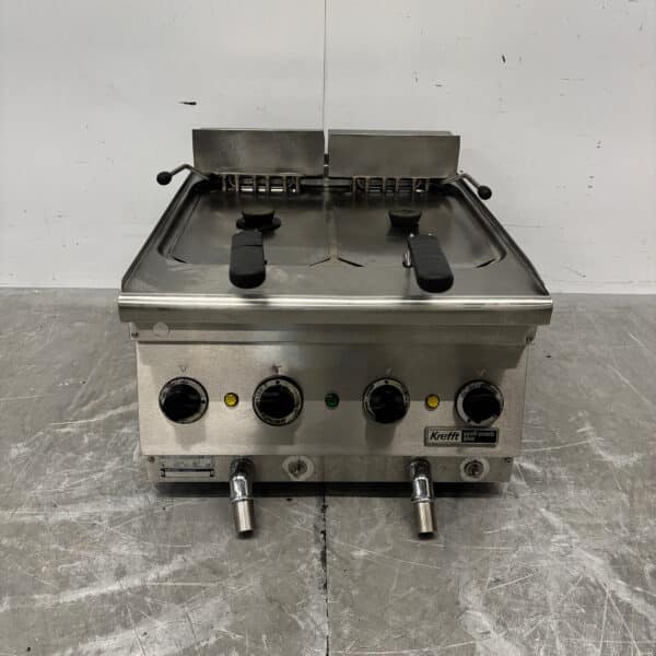 RVS Kreft Frituur 2 x 12 liter 50 cm 400V Horeca