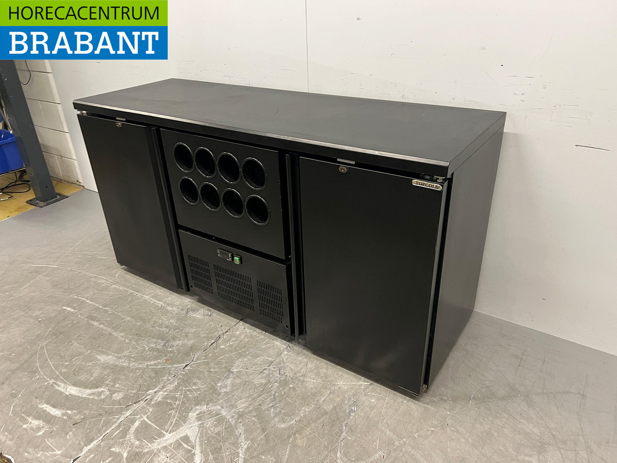 Topcold Flessennest en 2 Deuren 167 cm 230V Horeca - Afbeelding 2