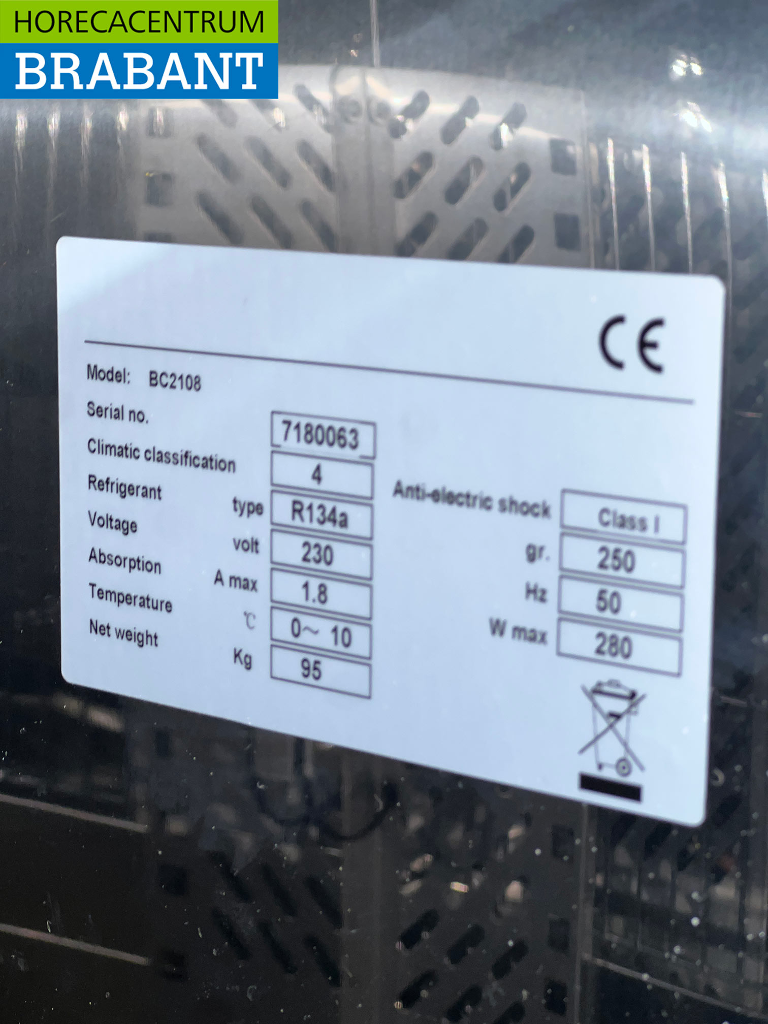 Topcold Flessennest en 2 Deuren 167 cm 230V Horeca - Afbeelding 5
