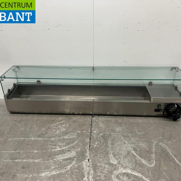 RVS Maxxfrost Saladière 9 x 1/4 GN 180 cm Horeca