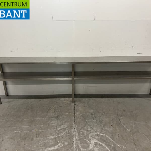 RVS Dubbele Etagere Brug 270 x 30 x 73 cm Horeca