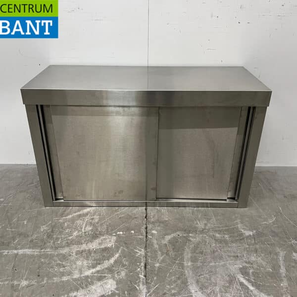 RVS Wandkast Kast 2 Schuifdeuren 120 cm Horeca