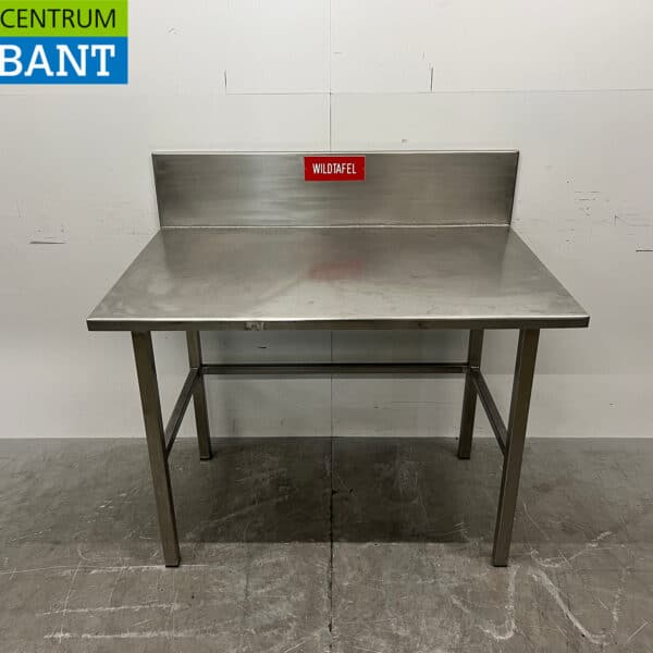 RVS Wildtafel Snijtafel Werktafel 119,5 x 77 x 87,5 cm Horeca Slagerij