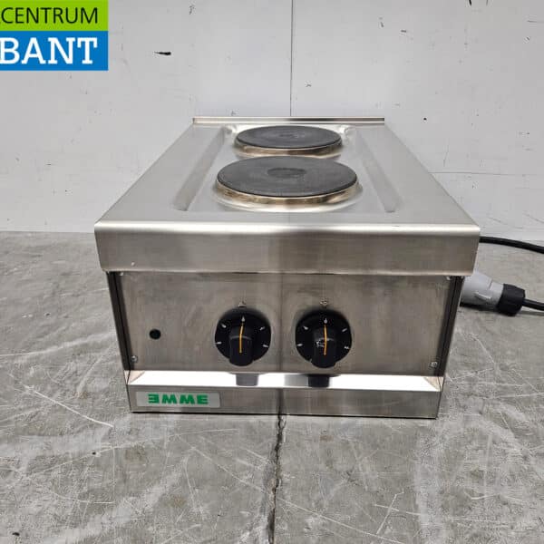 RVS Emme 2 Pits Elektrisch Fornuis 40 cm 400V Horeca