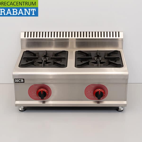 HCB 2 Pits fornuis Opzet model PROPAAN gas 14,6 kW 70 cm Horeca