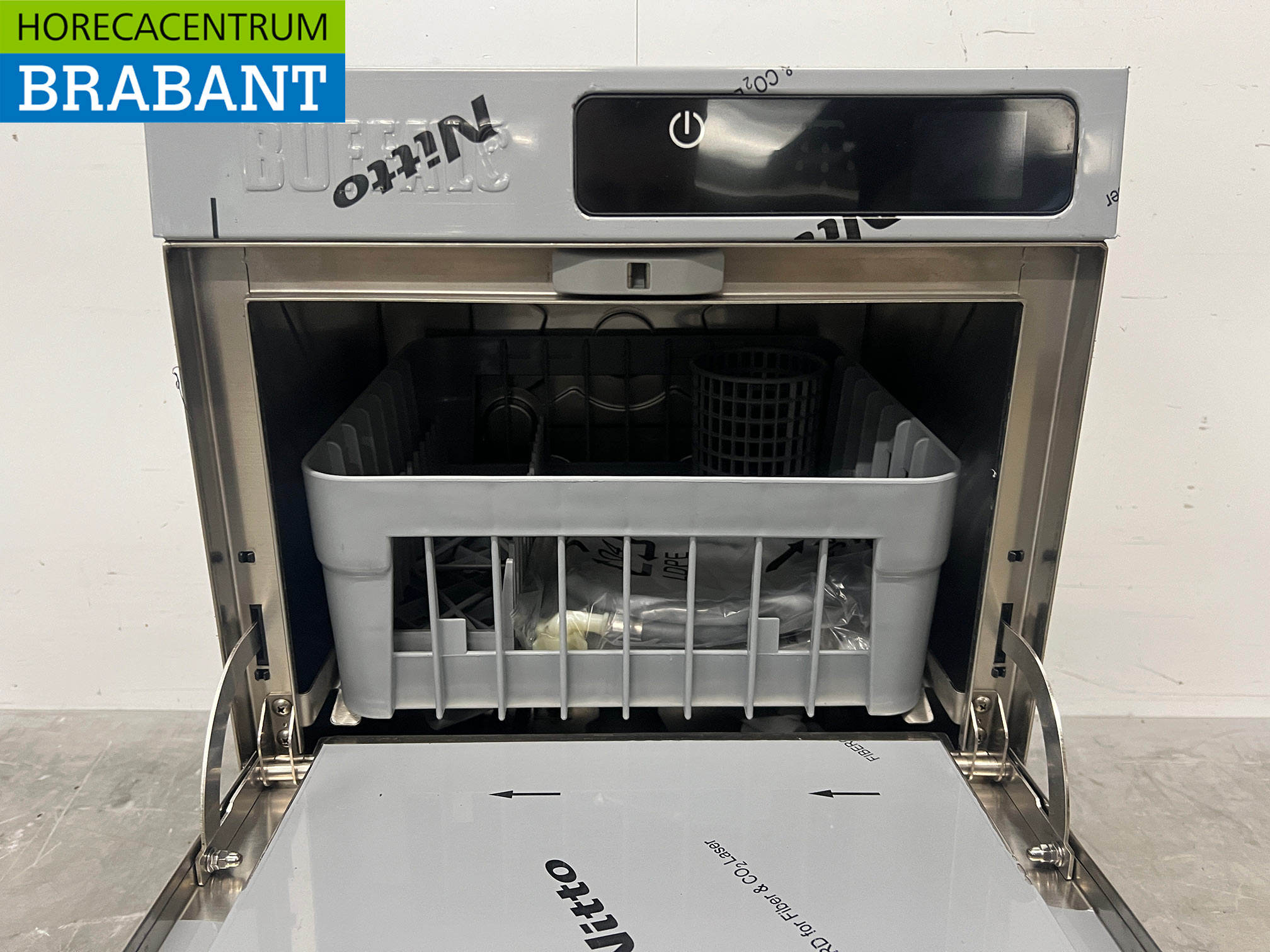 RVS Buffalo Glazenspoelmachine met zeeppompen 230V Horeca - Afbeelding 4