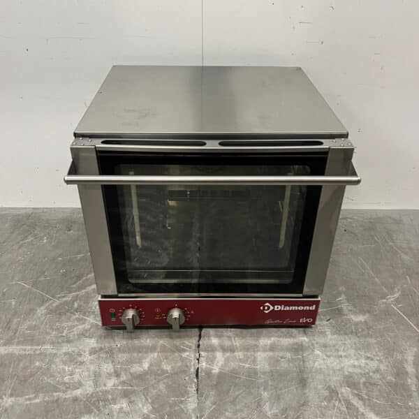 RVS Diamond Heteluchtoven 4 x 2/3 GN 230V Horeca