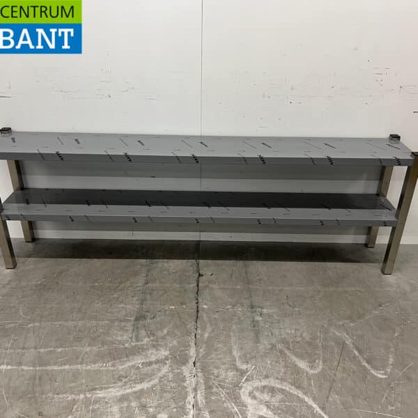 RVS Dubbele Etagère brug 200 x 30 x 66,5 cm Horeca