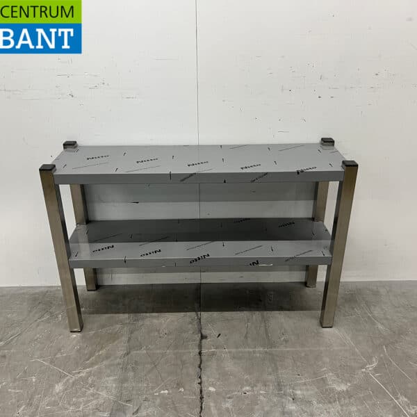 RVS Dubbele Etagère brug 100 x 30 x 66,5 cm Horeca