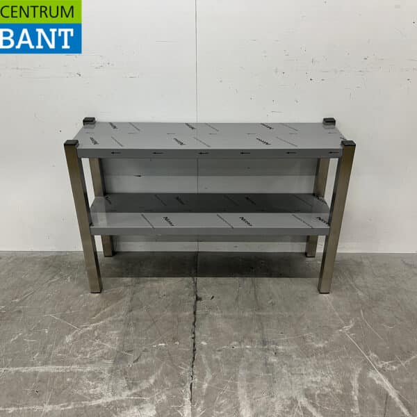 RVS Dubbele Etagère brug 100 x 30 x 66,5 cm Horeca