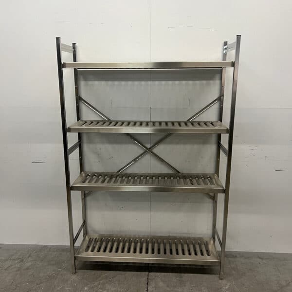 RVS Opbergrek Rek Stelling 120 x 40 x 180.5 cm Horeca