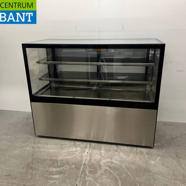 RVS Polar Verrijdbare Koelvitrine 150 cm 230V Horeca