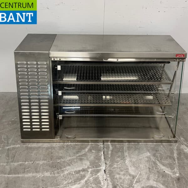 RVS Uniscool Koelvitrine Gebaksvitrine 121 cm 230V Horeca