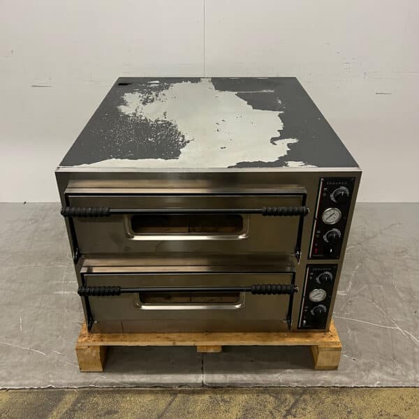 RVS Profinox Pizzaoven 2 x 6 Pizza’s 35 cm doorsnee 400V Horeca