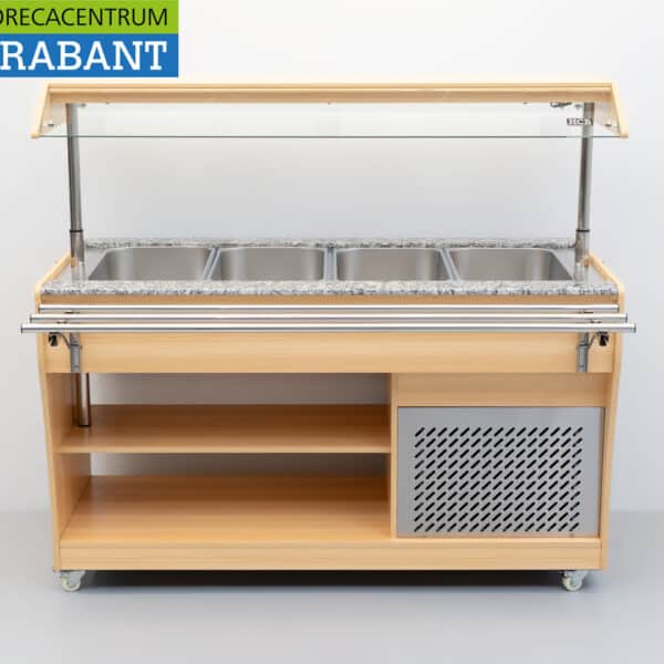 HCB Verrijdbaar koelbuffet 4 x 1/1 GN 149,2 cm 230V Horeca
