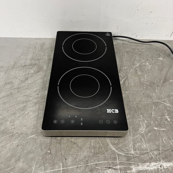 HCB RVS Inductie fornuis kookplaat 2 pitten 3,5 kW 230V Horeca