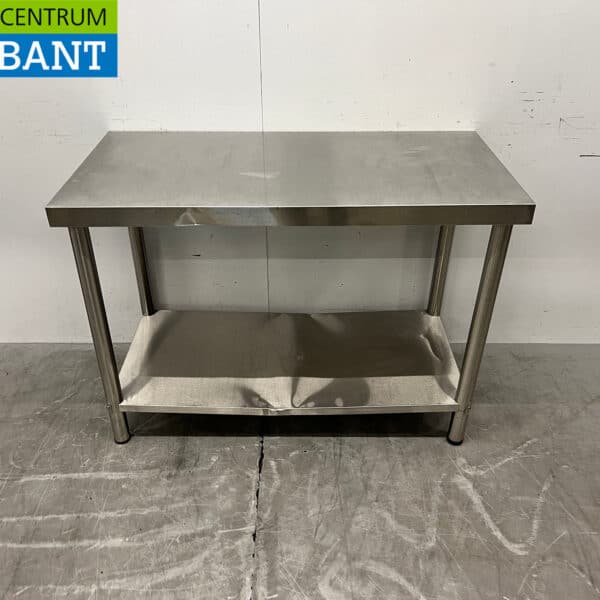 RVS Werktafel met onderschap 120 x 60 x 86 cm Horeca