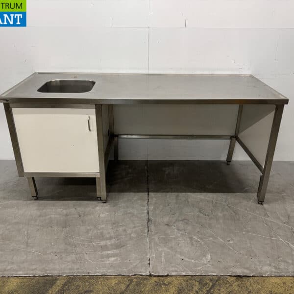 RVS Spoeltafel Tafel 200 x 80 x 90,5 cm Horeca