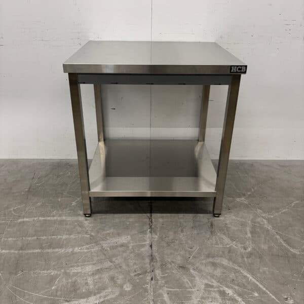 RVS Werktafel met onderschap 80 x 70 x 85 cm Horeca