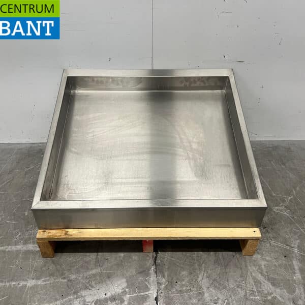 RVS ijsbak Bak met afvoer 81 x 71 x 31 cm Horeca
