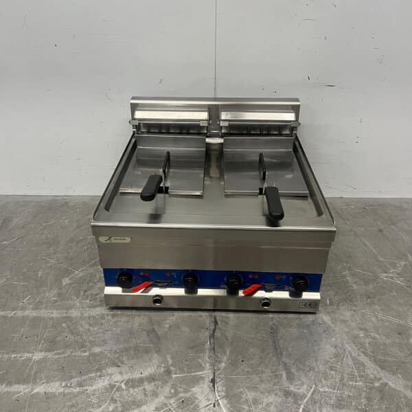 RVS Fryland Dubbele Friteuse 2 x 8 liter 400V Horeca