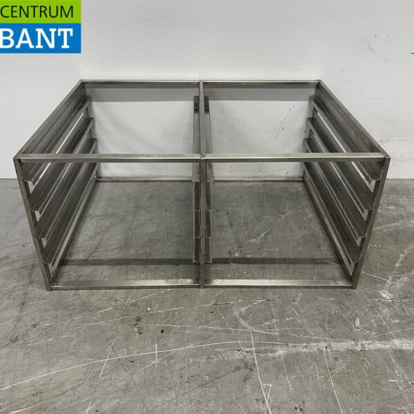 RVS Platenrek Regaal 8 x 1/1 GN 70 x 53 x 33 cm Horeca