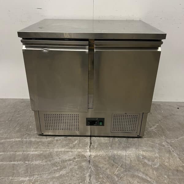 RVS Tefcold Koelwerkbank 2 Deuren 90 cm 230V Horeca