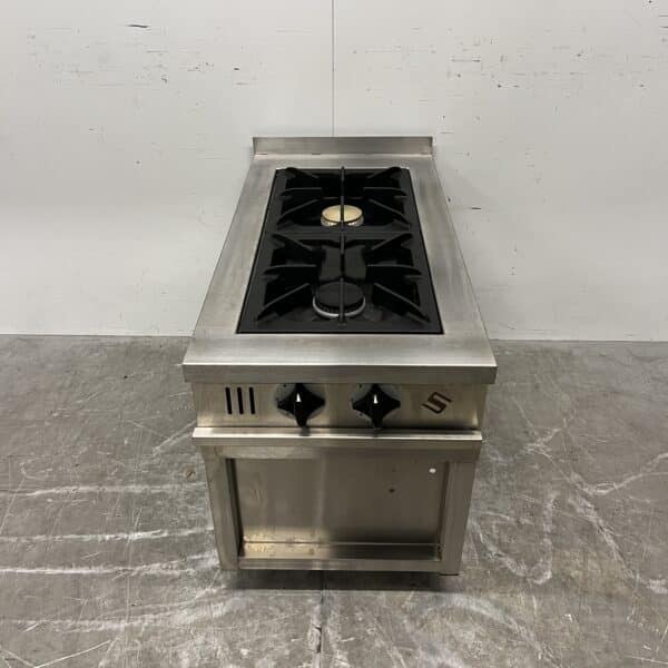 RVS Solymac 2 Pits Fornuis Gasfornuis 50 cm GAS Horeca